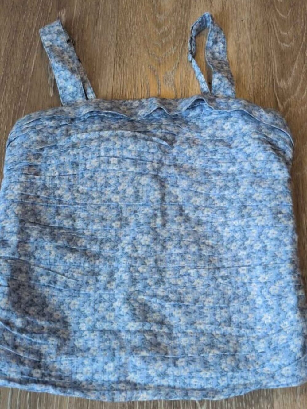 Abercrombie Kids Blue Floral Smocked Cami Top Size 7/8